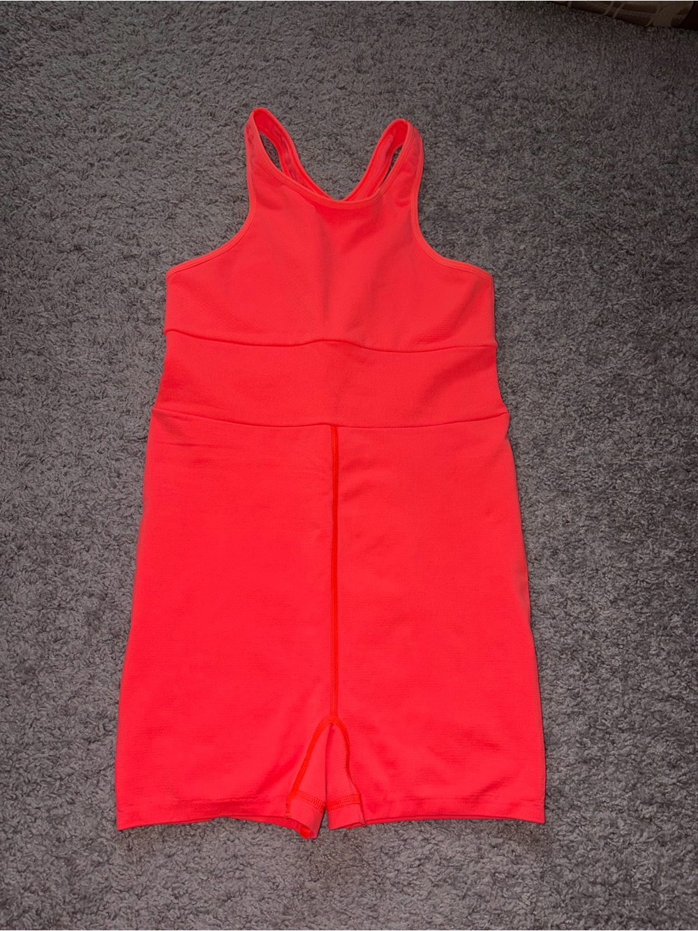 Free People Neon Coral Active Romper
